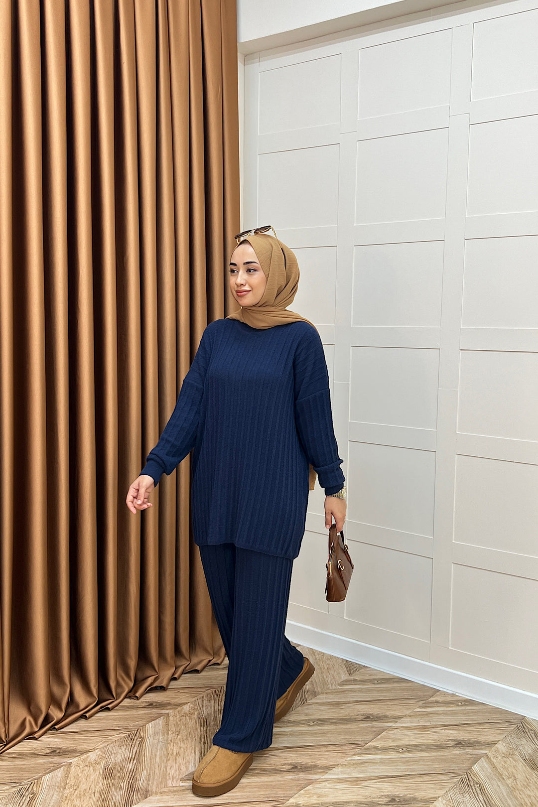 Kripto Keçe Sakal Triko Takım Lacivert 25560-LACIVERT