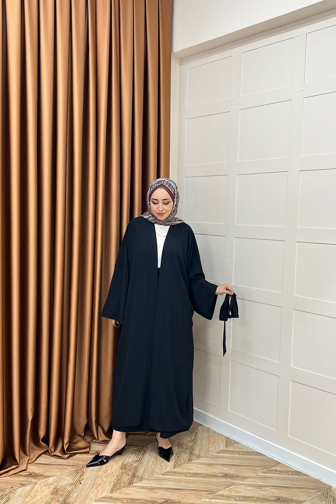 Mina İkili Kimono Takım Siyah 8571-SIYAH