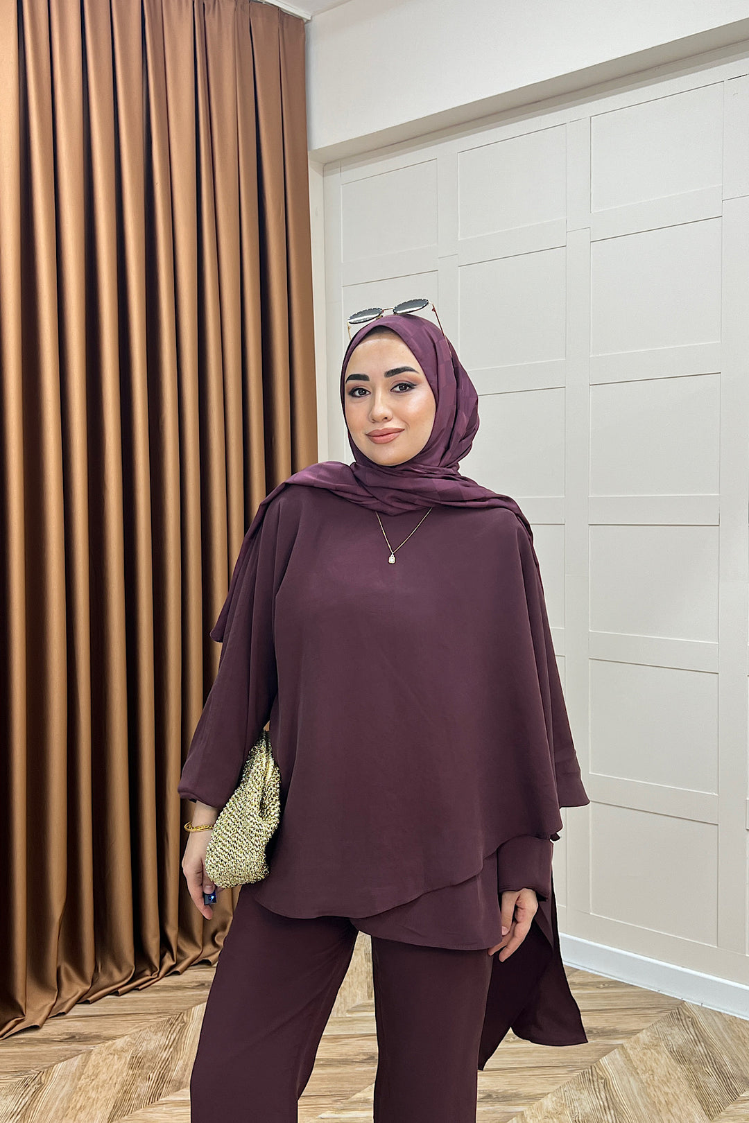 Elsa İkili Takım Mürdüm 8814-MURDUM