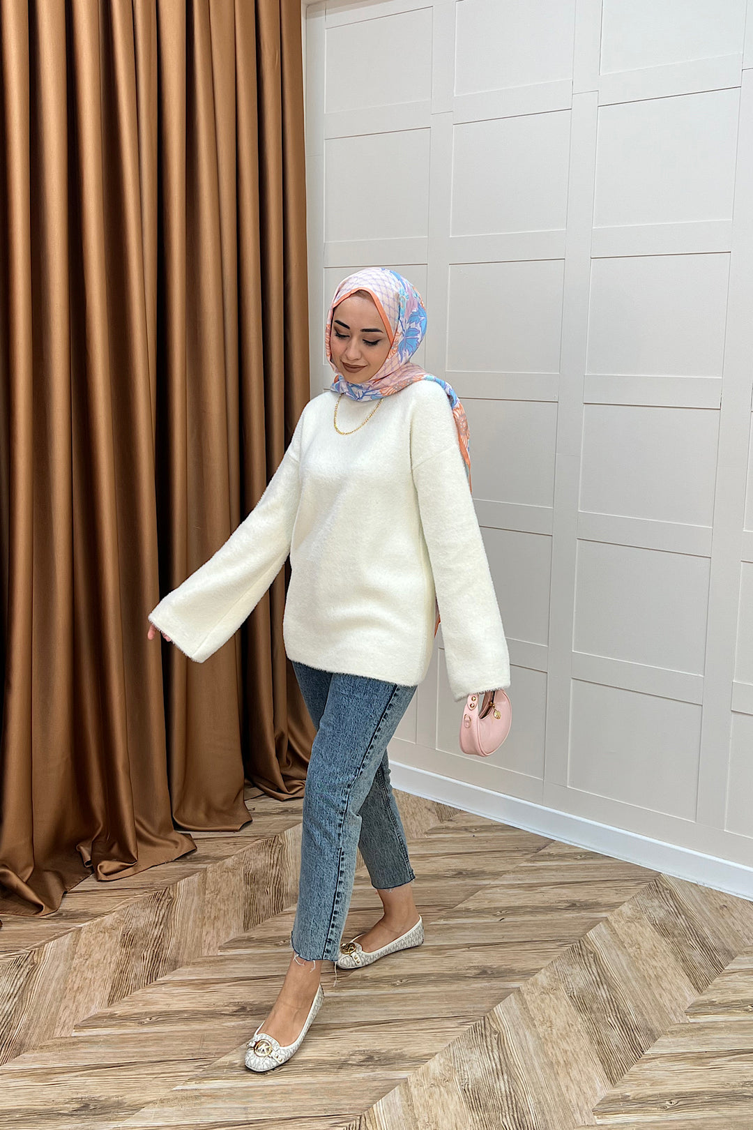 Leyal Triko Kazak Ekru 25440-EKRU