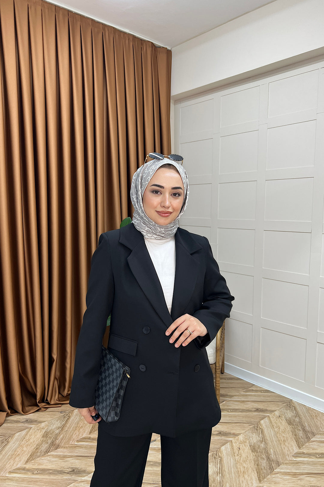 Dört Düğme Ceket Takım Siyah 6152-SIYAH