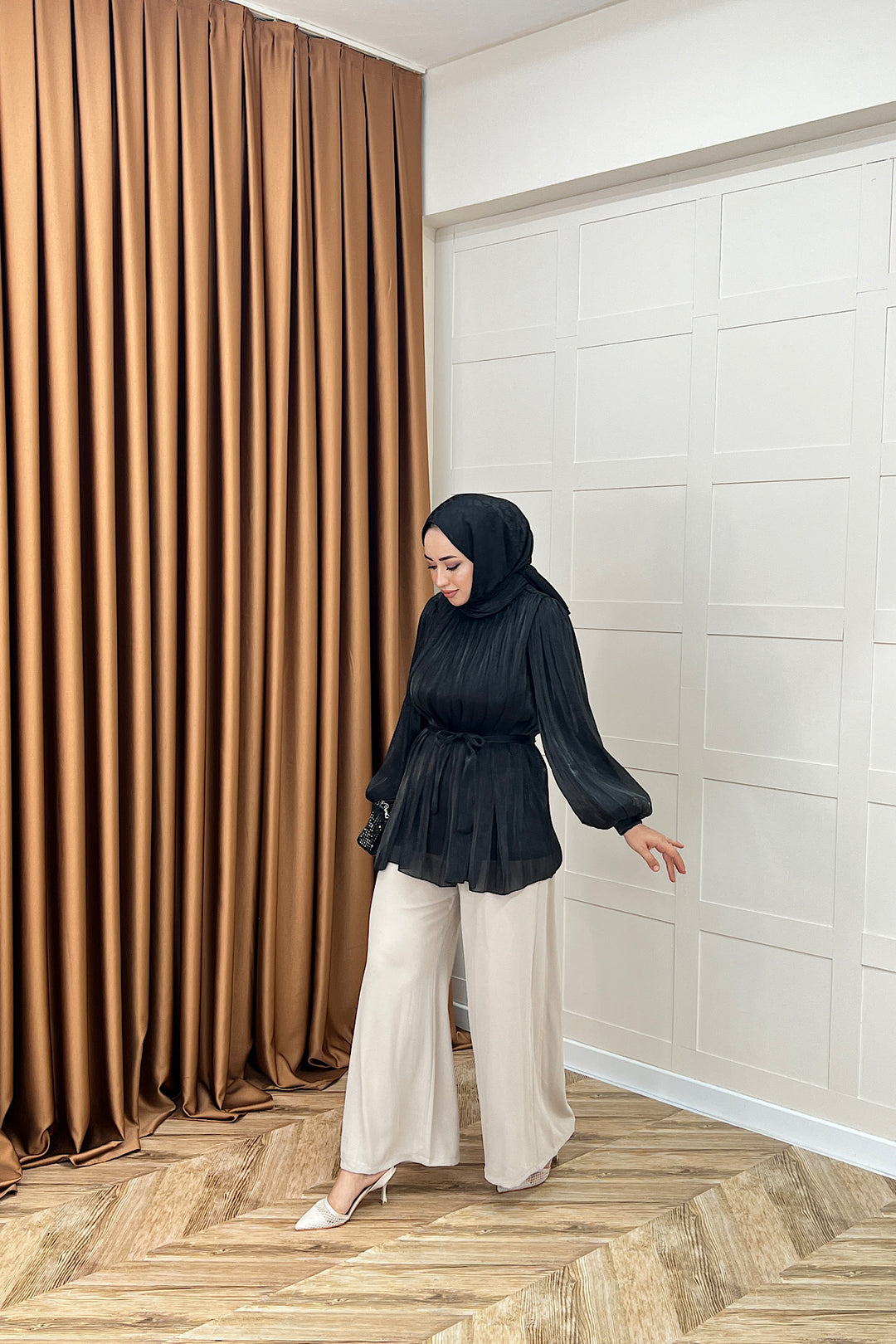 Hope Balon Kol Tunik Siyah 2306-SIYAH