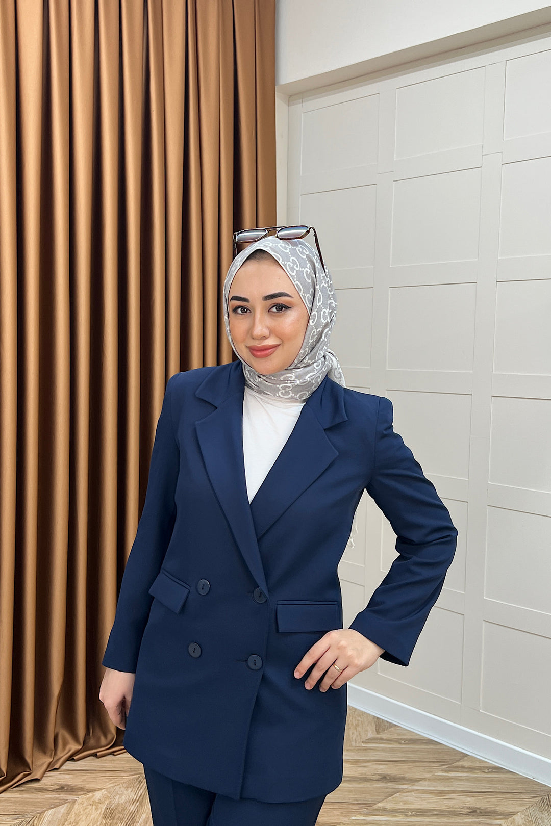 Dört Düğme Ceket Takım Lacivert 6152-LACIVERT