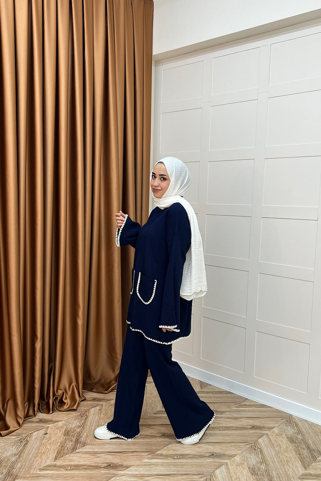 Cep Örgülü Triko Takım Lacivert 24200-LACIVERT