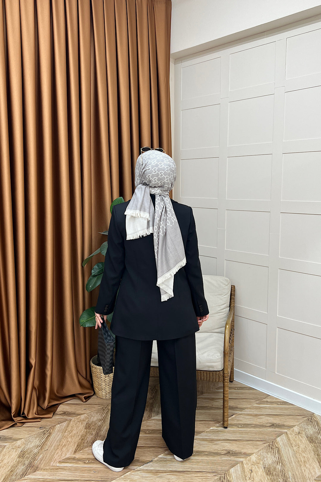 Dört Düğme Ceket Takım Siyah 6152-SIYAH