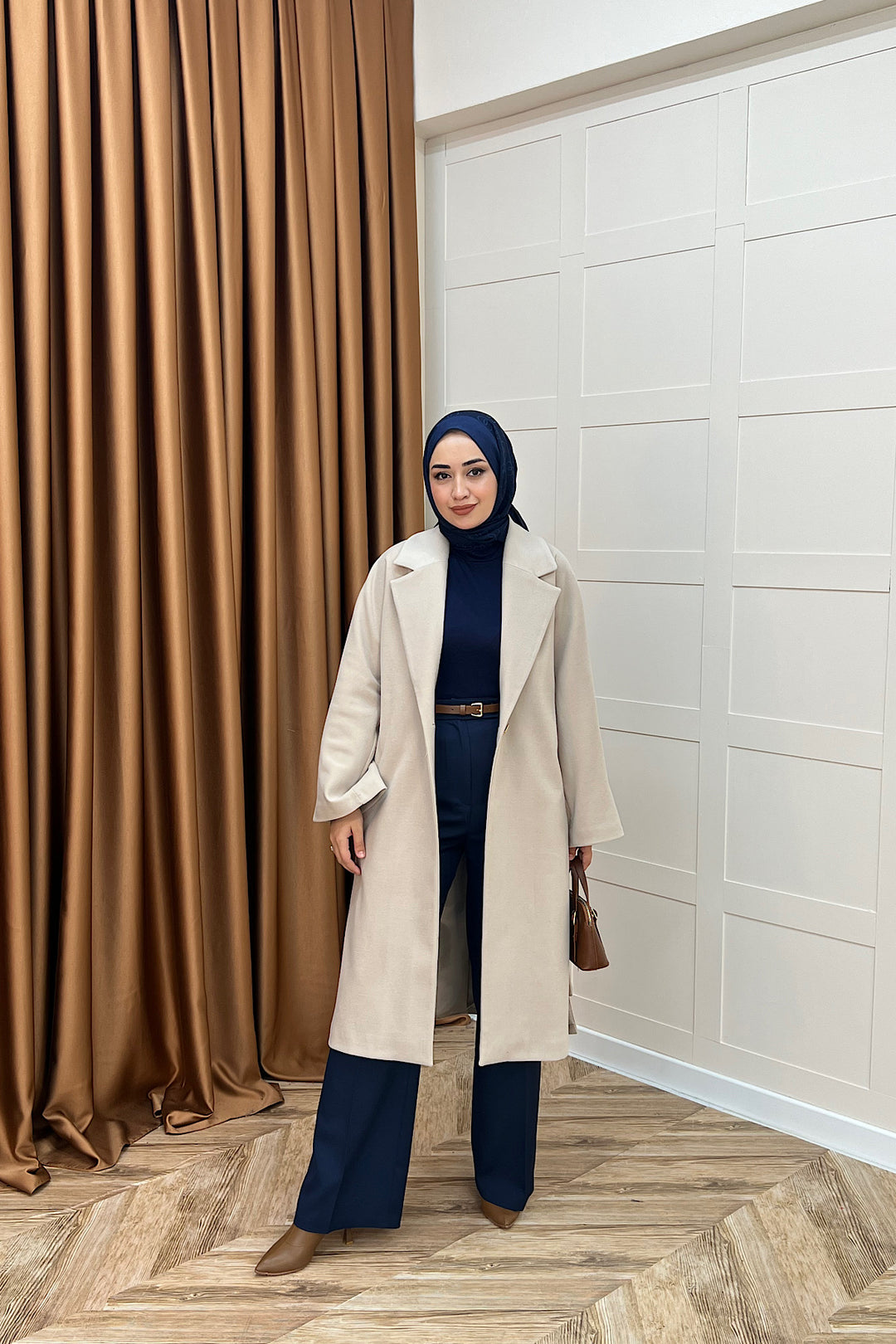 Yıldız Premium Kumaş Kuşaklı Kaban Taş 5515-TAS