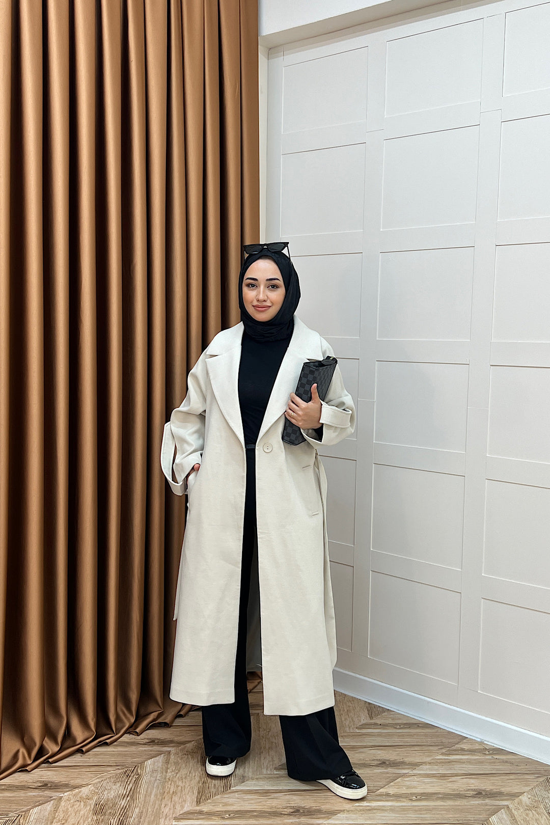 Kol Detay Kaşe Kaban Taş 5522-TAS