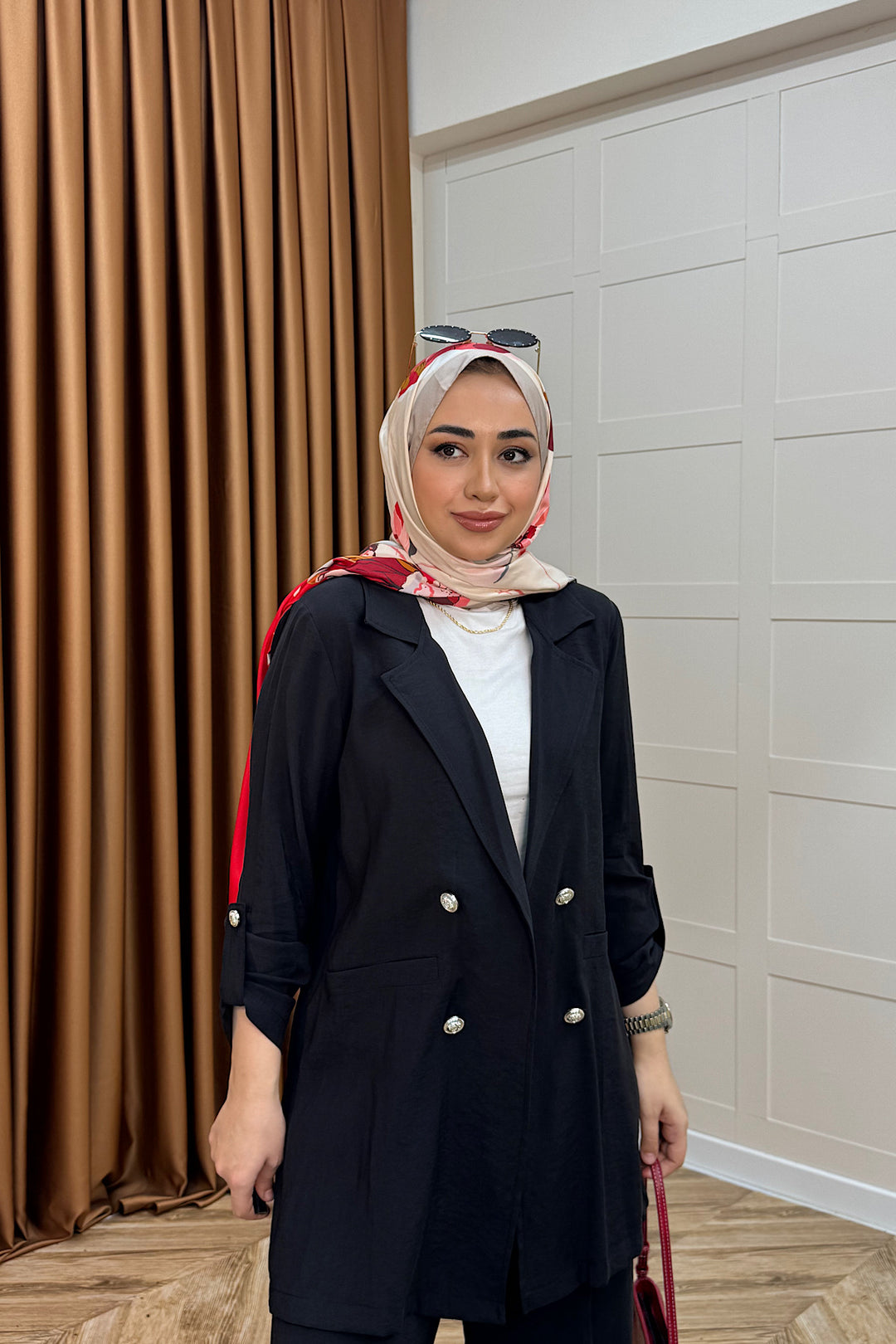 Sandra Ceketli Takım Siyah 5003-SIYAH