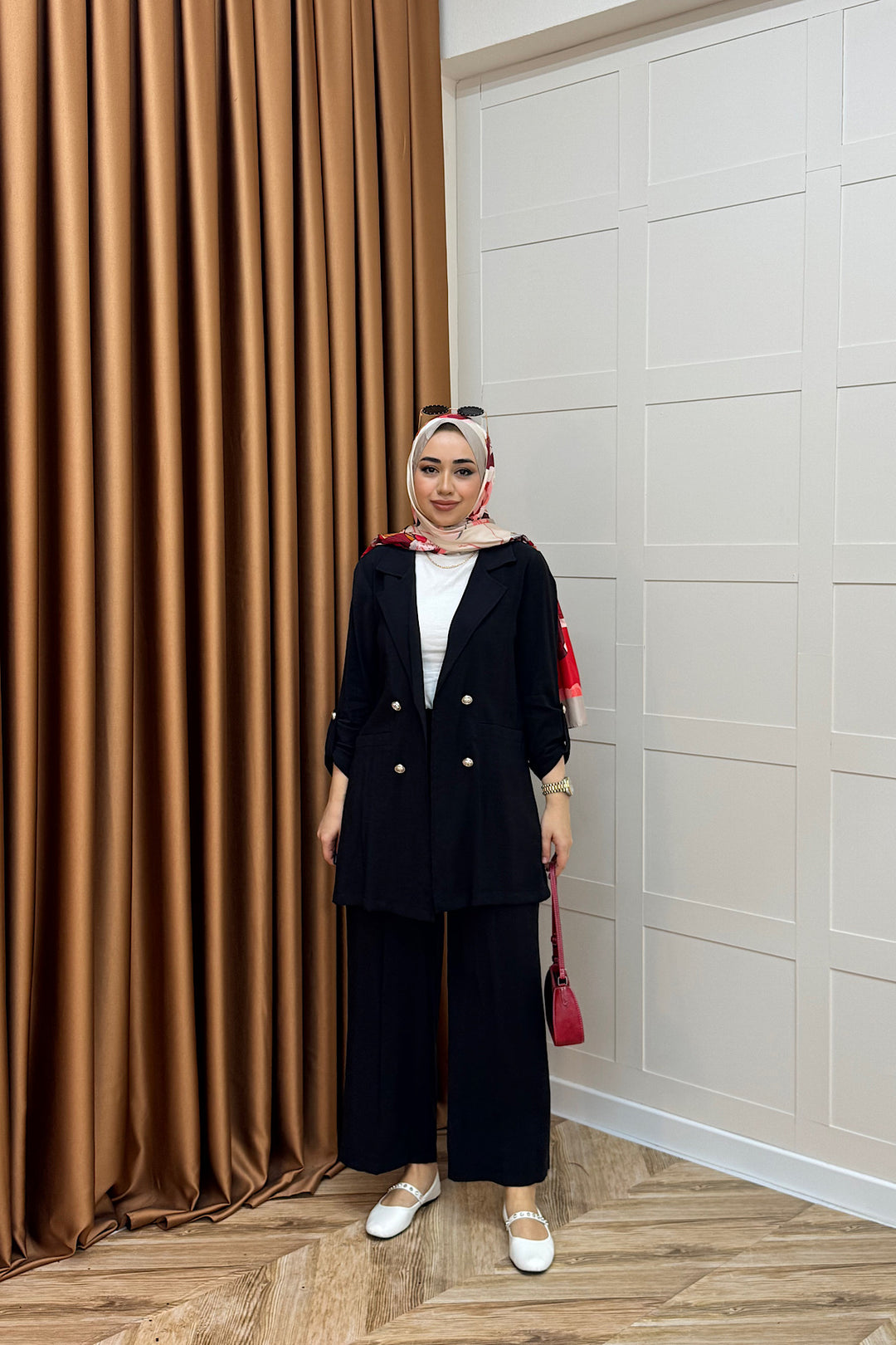 Sandra Ceketli Takım Siyah 5003-SIYAH
