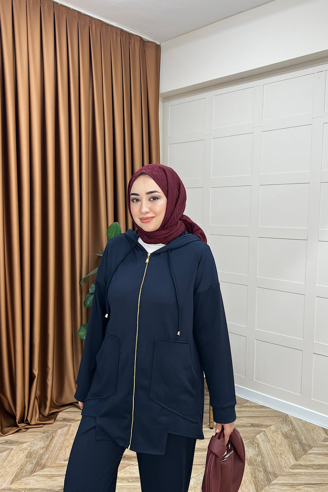 Vedra Fermuarlı İkili Takım Lacivert 3143-LACIVERT