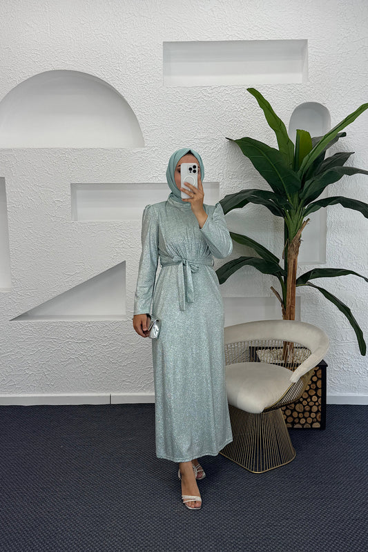 Ely Simli Elbise Mint 4877-MINT