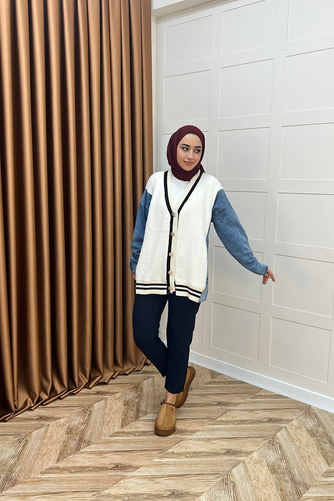 Kedi Sakal Kolej Kot Ceket Ekru 25390-EKRU