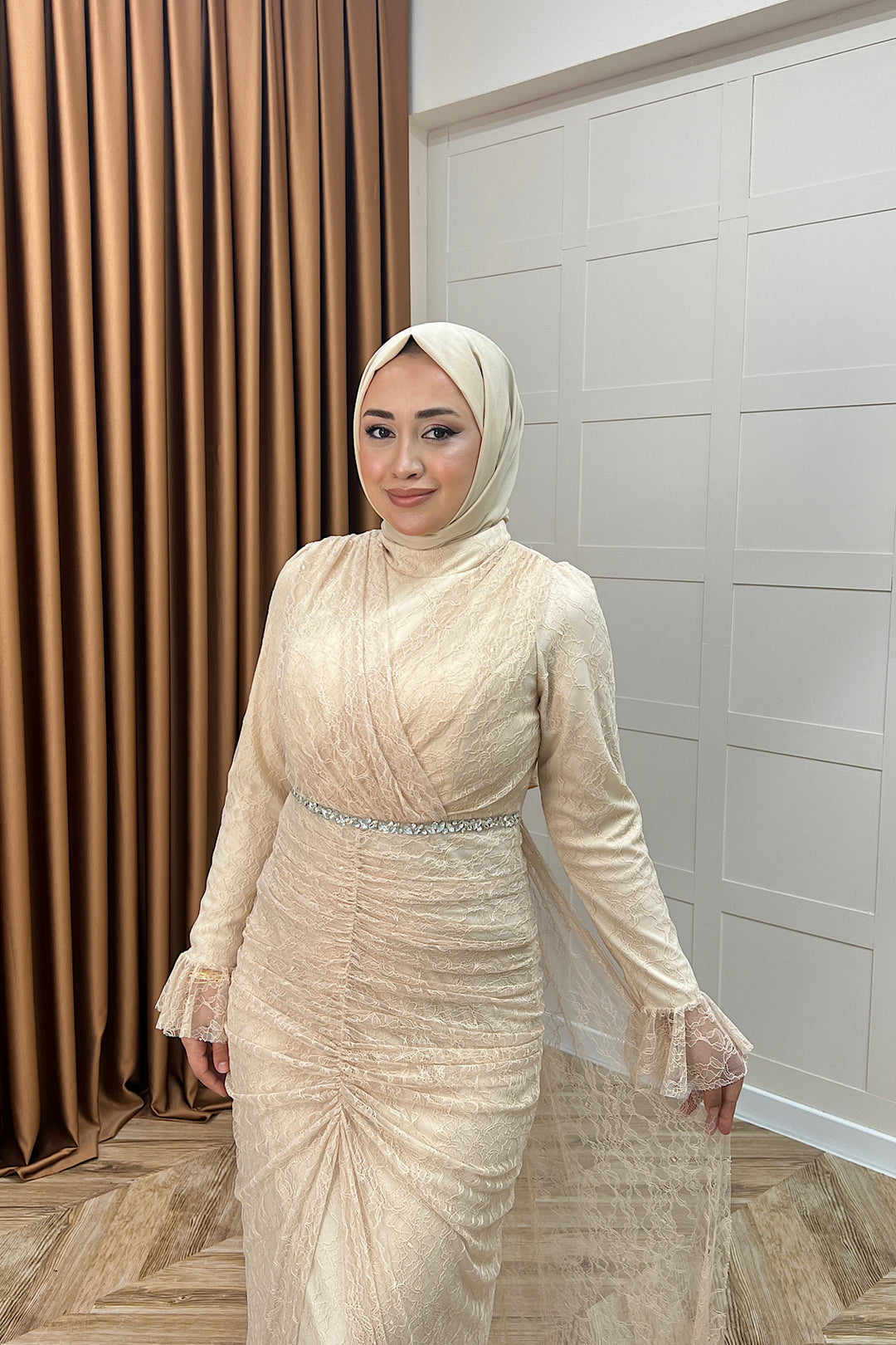 Sofia Taş Detay Dantel Abiye Taş 3108-TAS