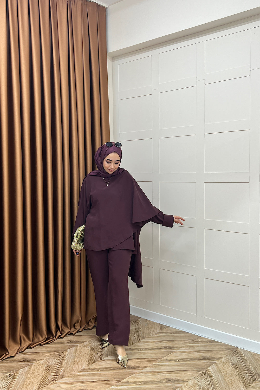 Elsa İkili Takım Mürdüm 8814-MURDUM