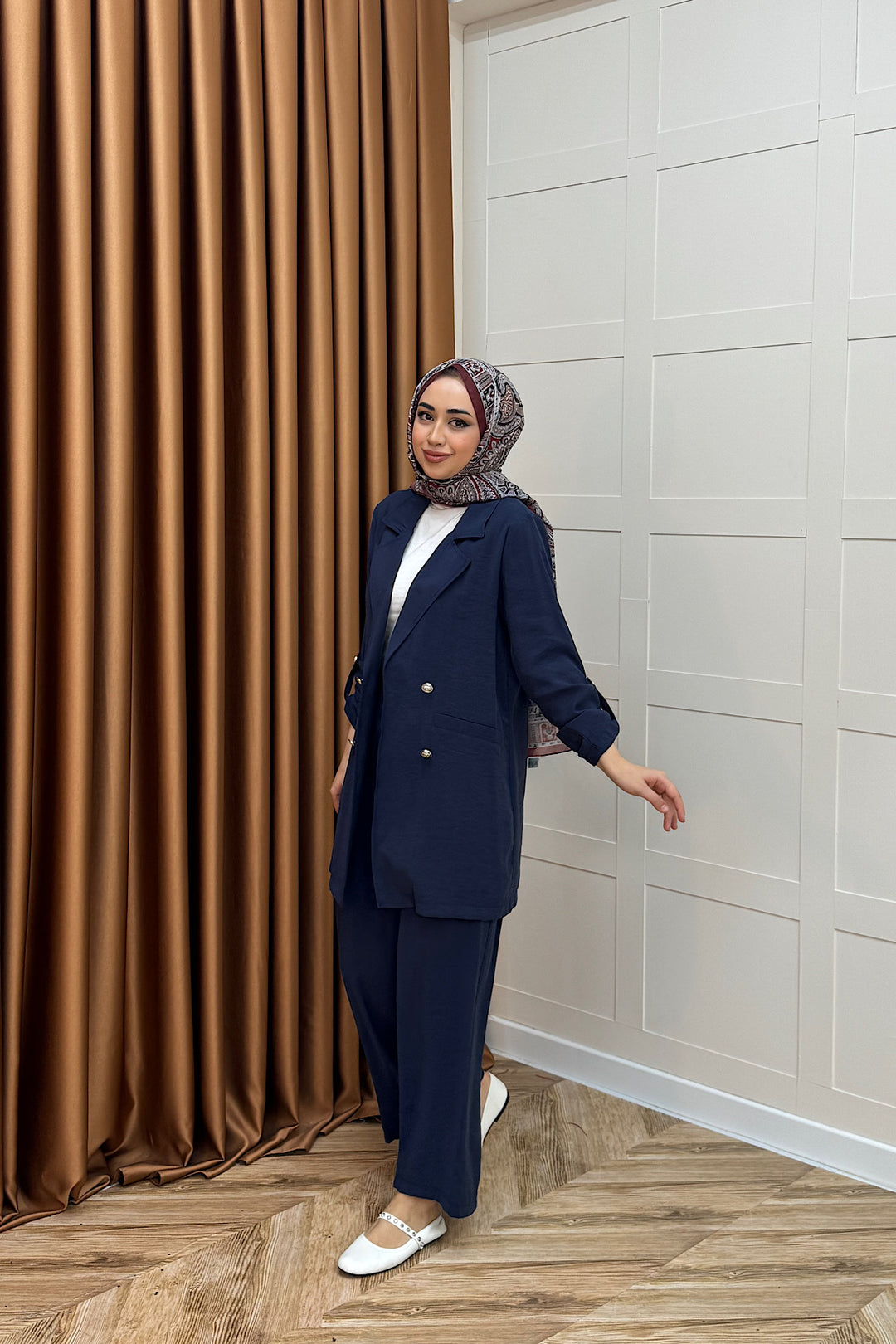 Sandra Ceketli Takım Lacivert 5003-LACIVERT