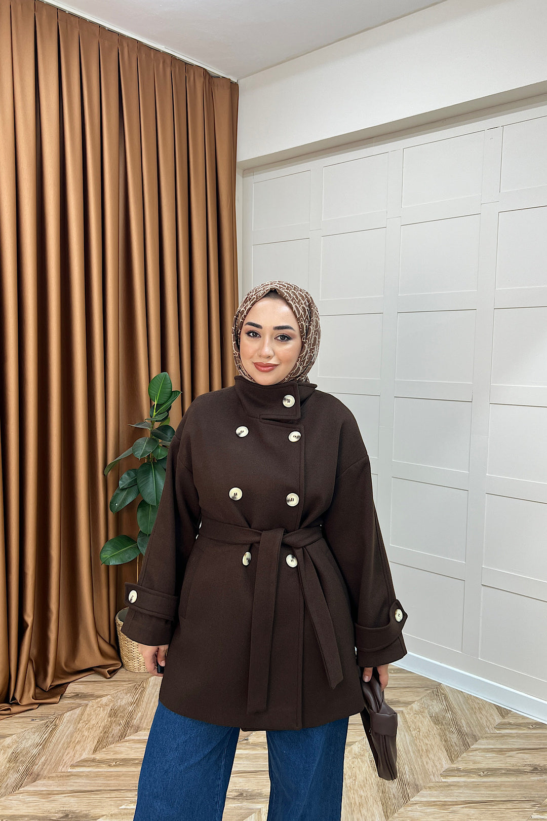 Berry Dik Yaka Kaban Kahverengi 5539-KAHVERENGI