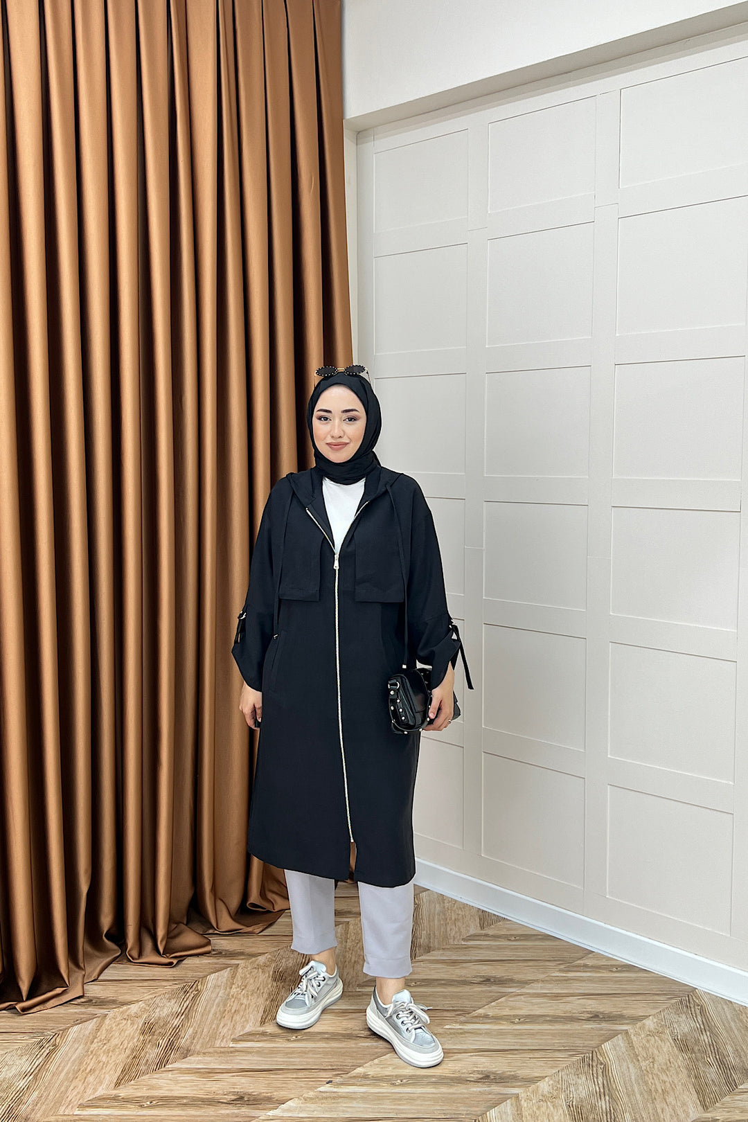 Zeva Fermuarlı Kap Siyah 6348-SIYAH