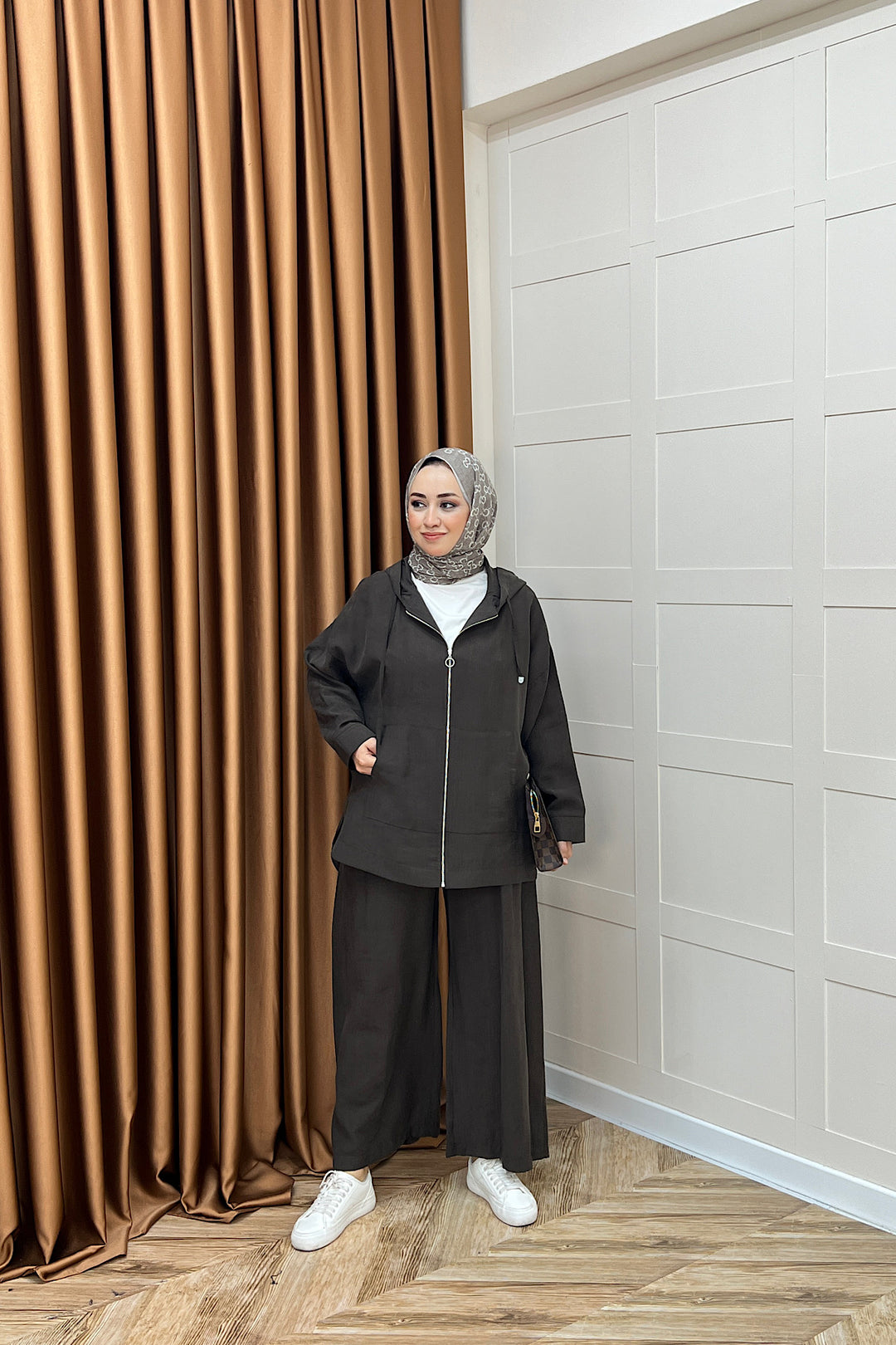 Arya İkili Takım Kahverengi 4367-KAHVERENGI