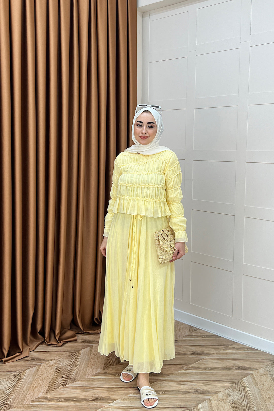 Lares Etekli Takım Sarı 3236-SARI