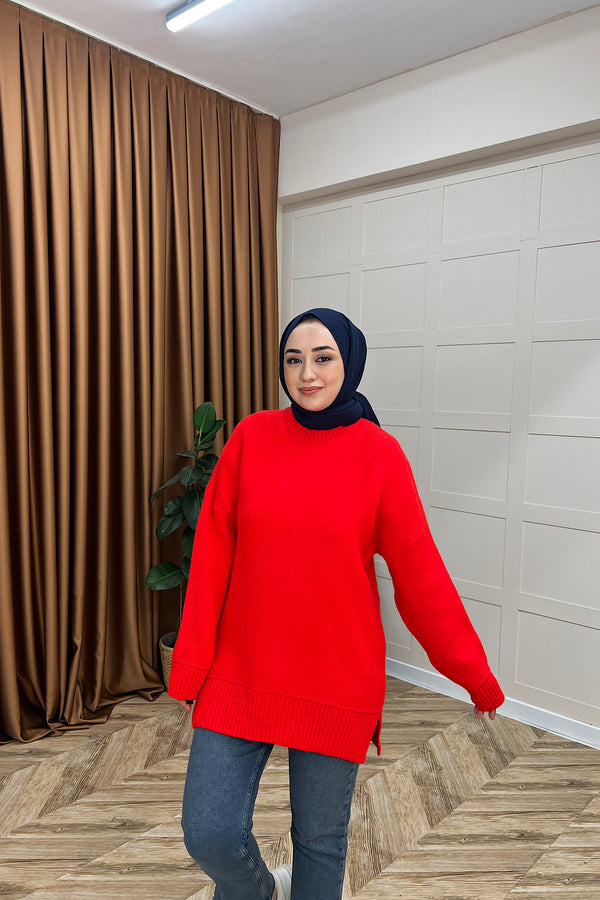 Lones Yumoş Tunik Nar Çiçeği 26194-NARCICEGI