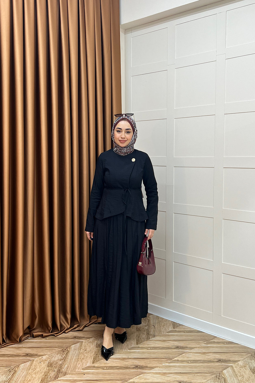 Mitra İkili Etek Takım Siyah 5021-SIYAH