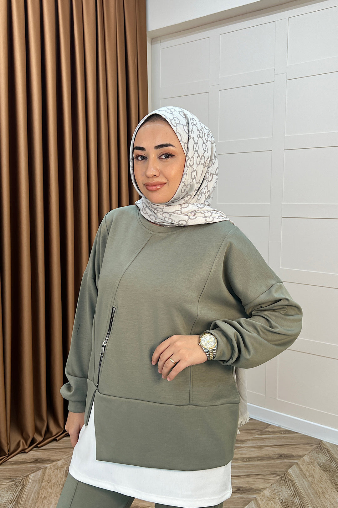 Melodi Frm Garnili Takım Yeşil 6009-YESIL