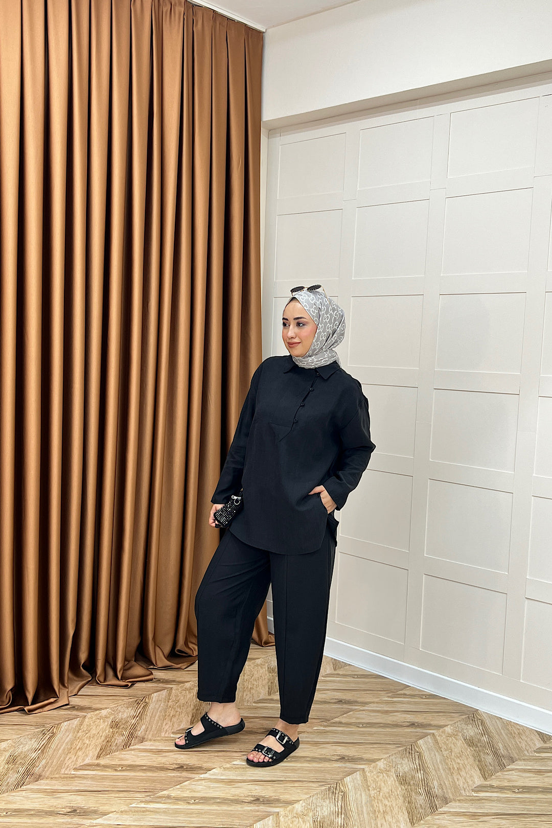 Hazel İkili Takım Siyah 73091-SIYAH