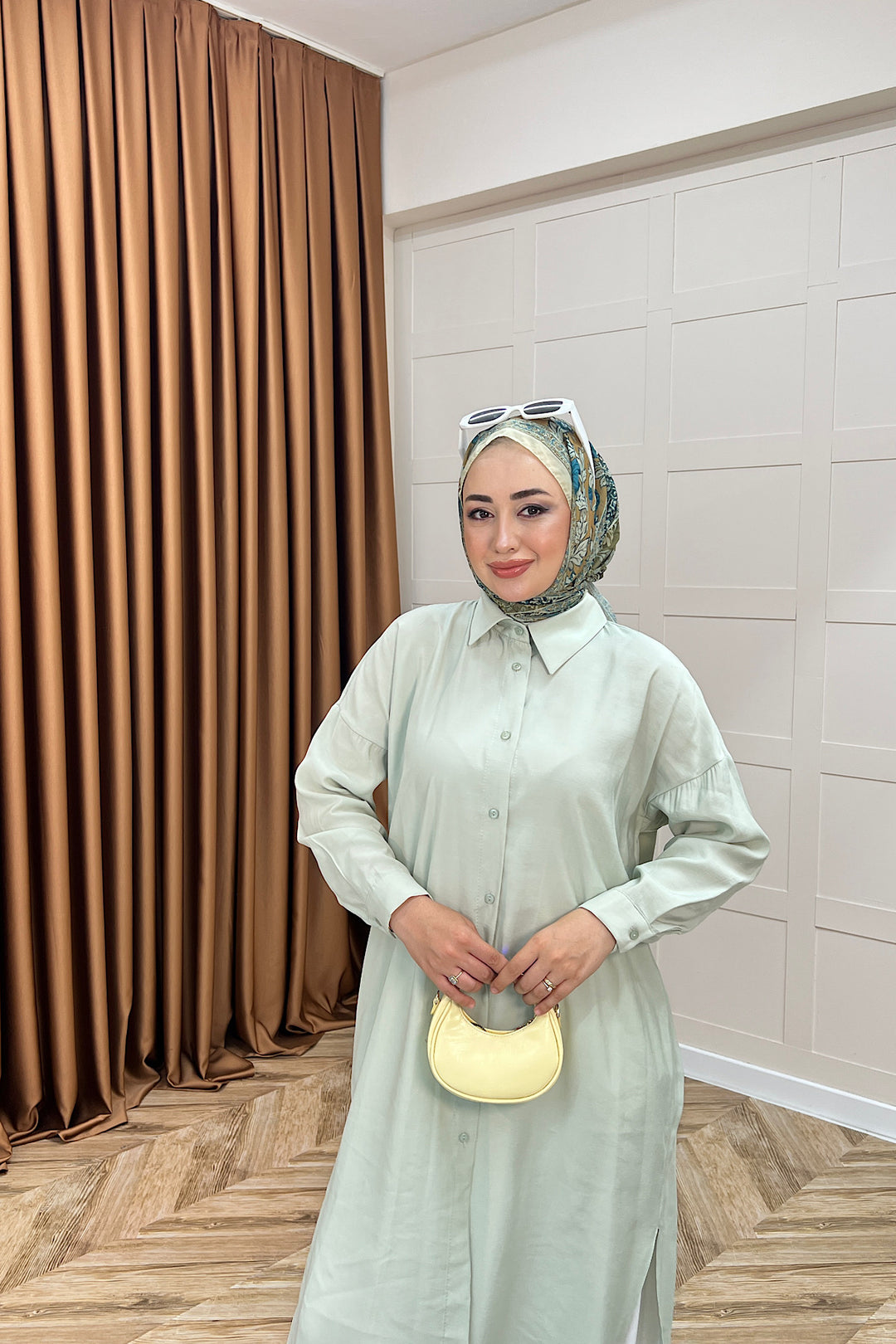 Cupra Uzun Tunik Mint 02760-MINT