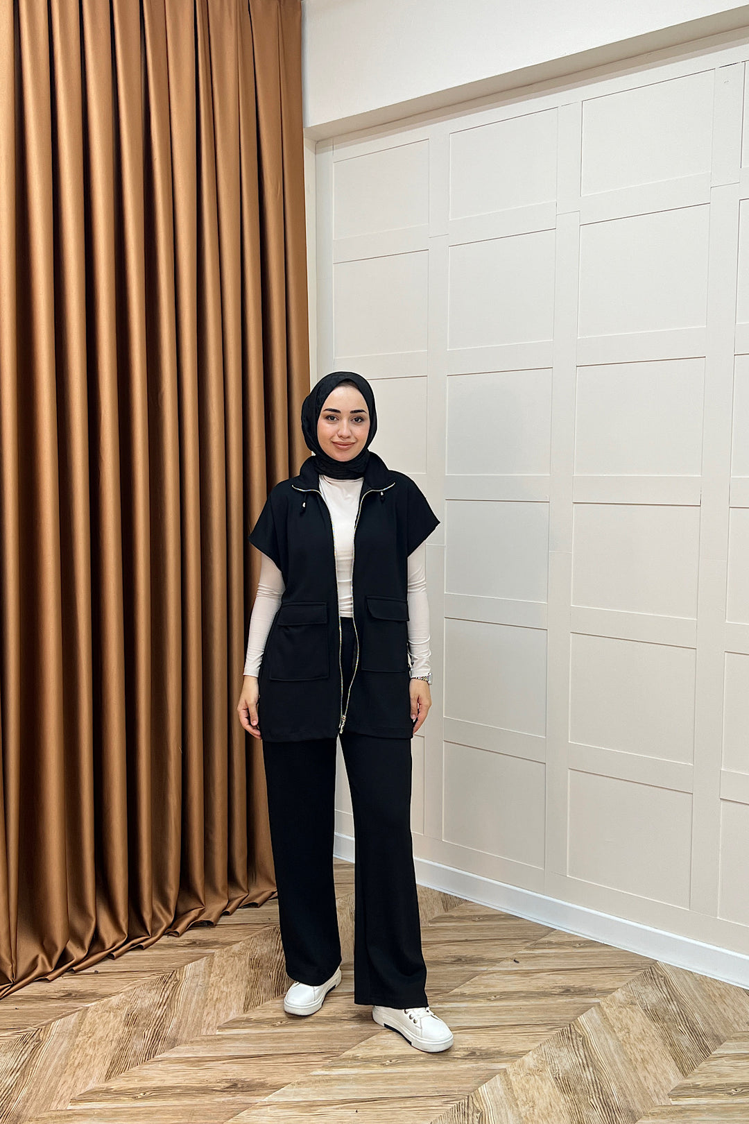 Lia Yelekli Takım Siyah 2023-SIYAH