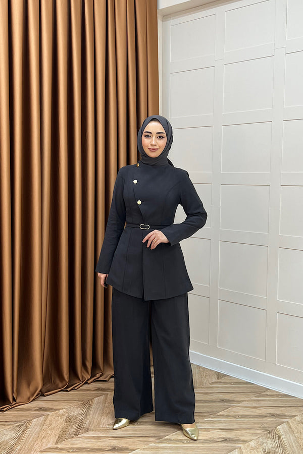 Minel Kruvaze İkili Takım Antrasit 3188-ANTRASIT