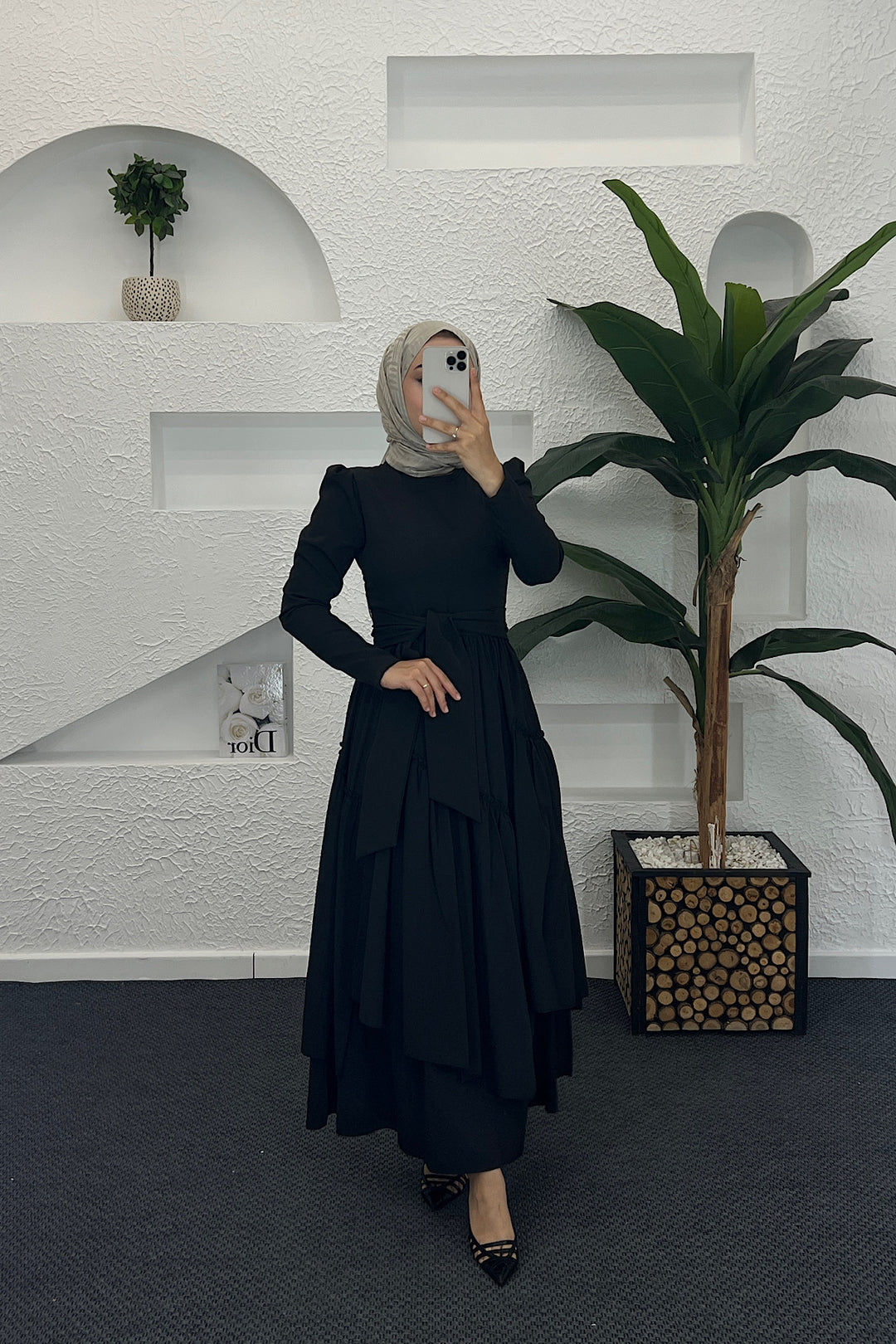 Zeny Elbıse Siyah 6001-SIYAH