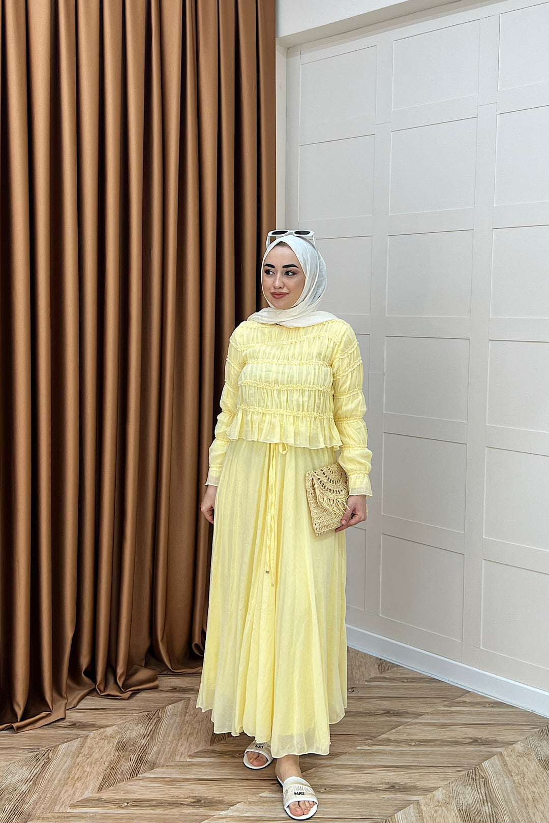 Lares Etekli Takım Sarı 3236-SARI