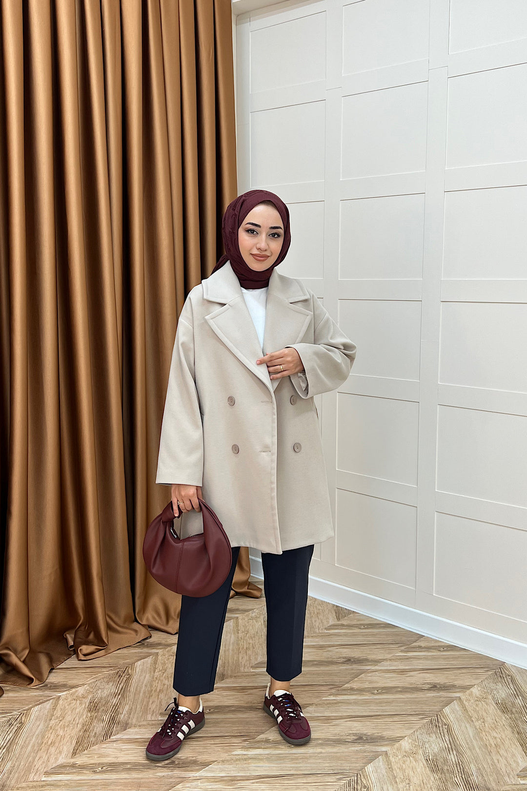 Nuve Premium Kuşaklı Kaban Taş 5514-TAS
