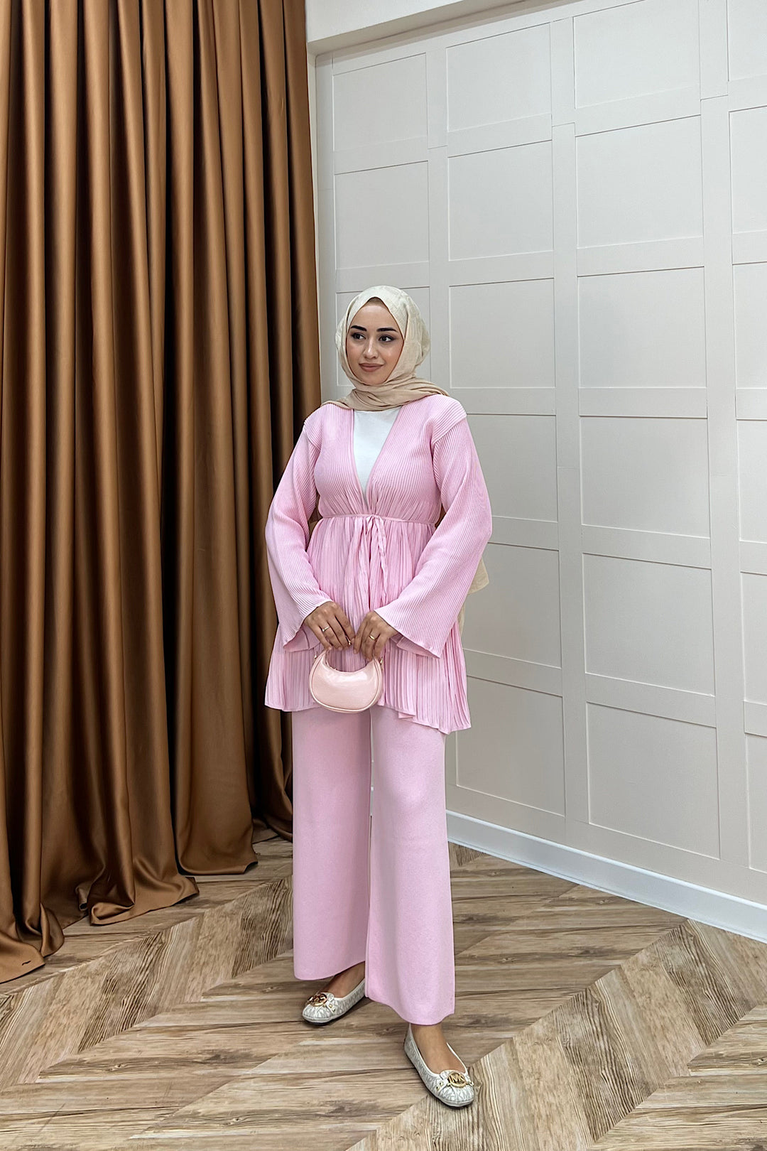 Patara Merserize Triko Takım Pembe 25400-PEMBE