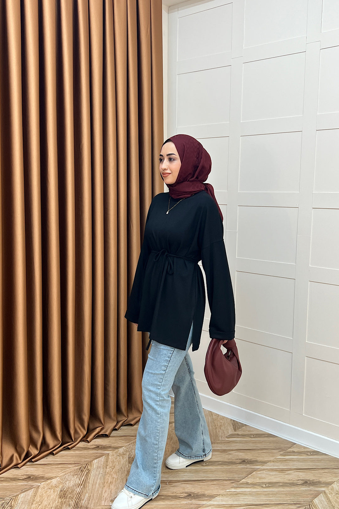 Türev Duble Kol Tunik Siyah 6060-SIYAH