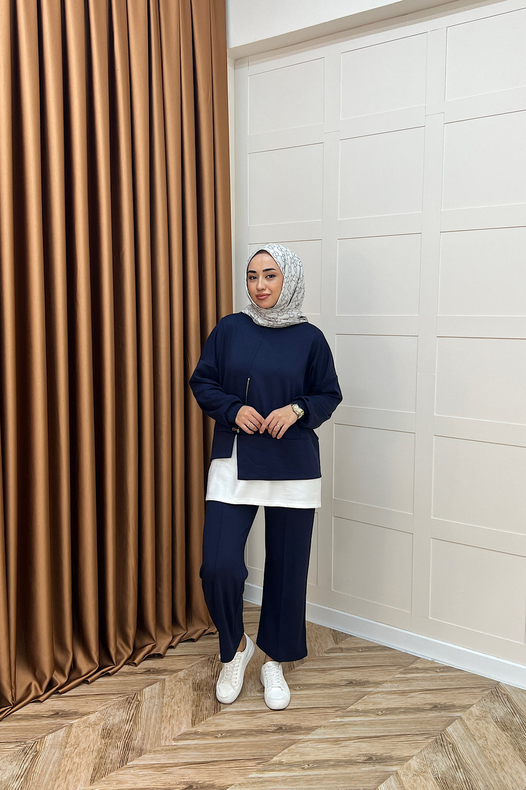 Melodi Frm Garnili Takım Lacivert 6009-LACIVERT