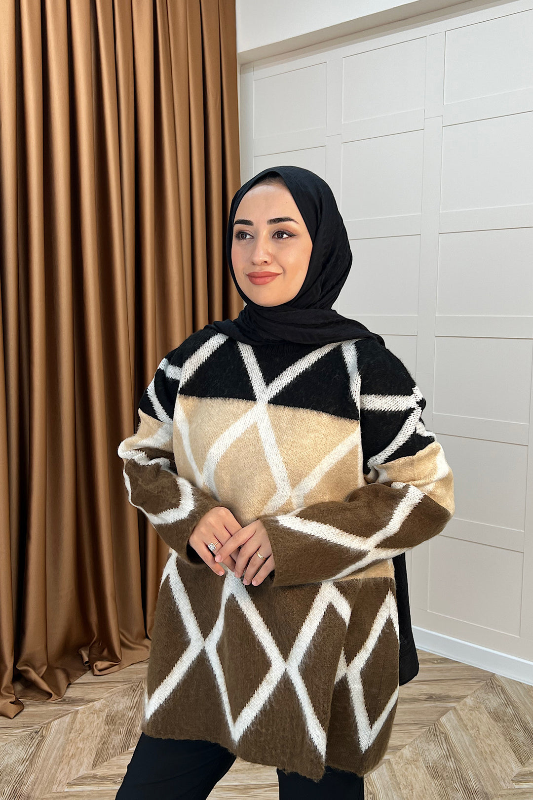 Lones Triko Kazak Kahverengi 241280-KAHVERENGI