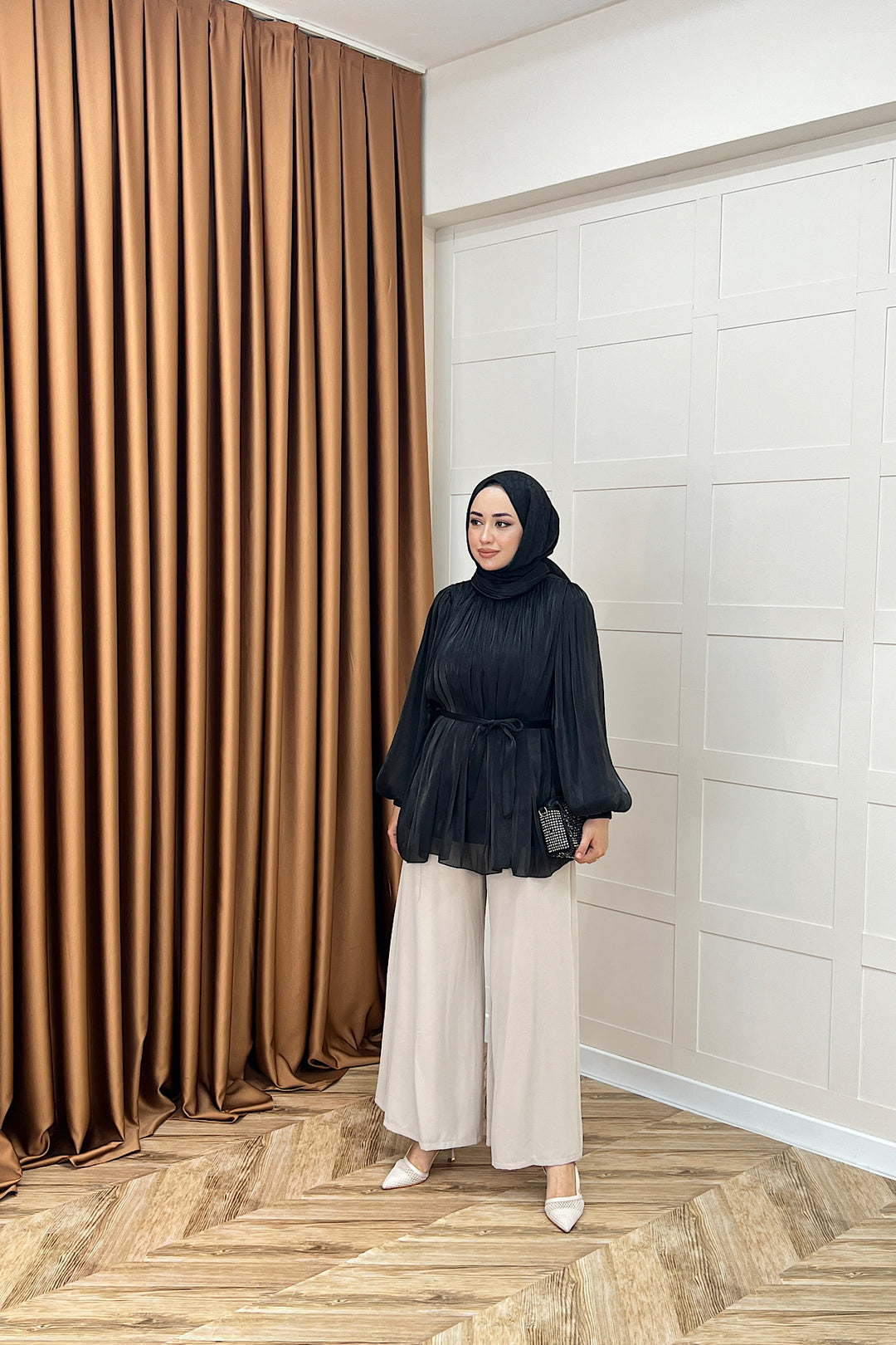 Hope Balon Kol Tunik Siyah 2306-SIYAH
