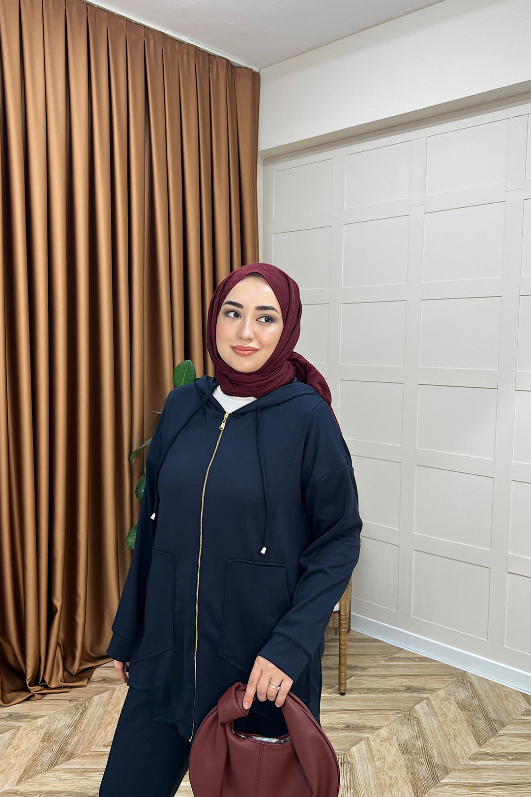 Vedra Fermuarlı İkili Takım Lacivert 3143-LACIVERT