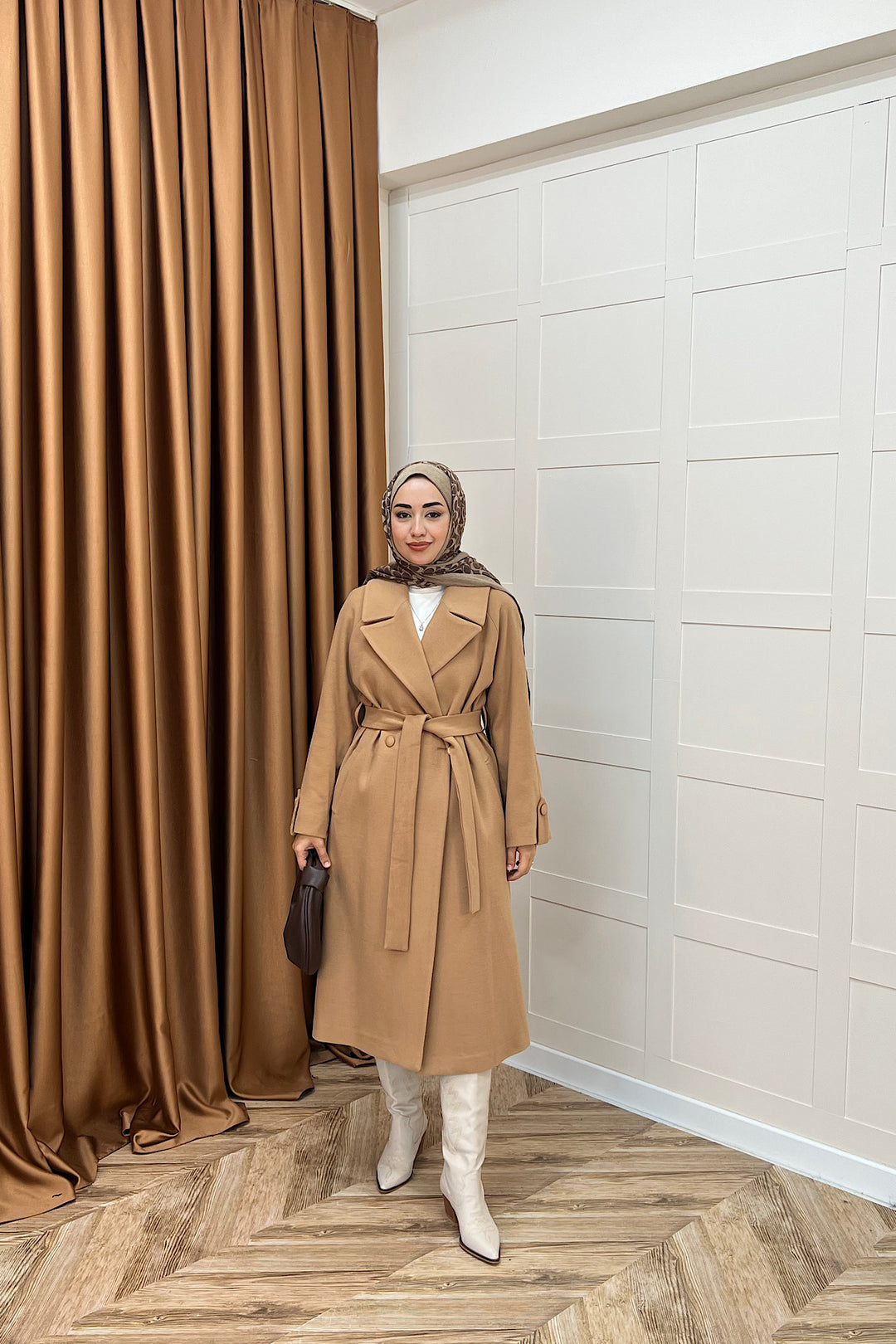 Martina Yırtmaçlı Kaban Camel 5508-CAMEL