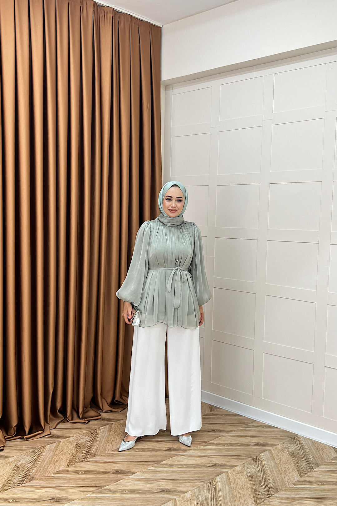 Hope Balon Kol Tunik Mint 2306-MINT