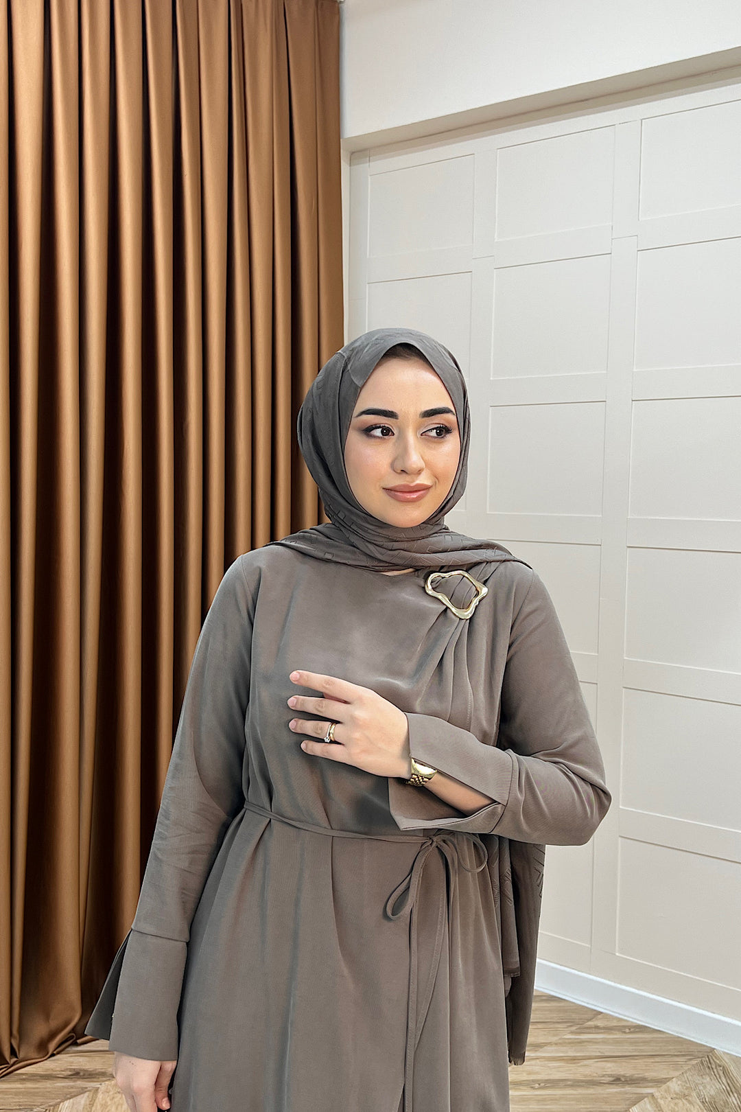 Paria Toka Detay Elbise Vizon 3345-VIZON