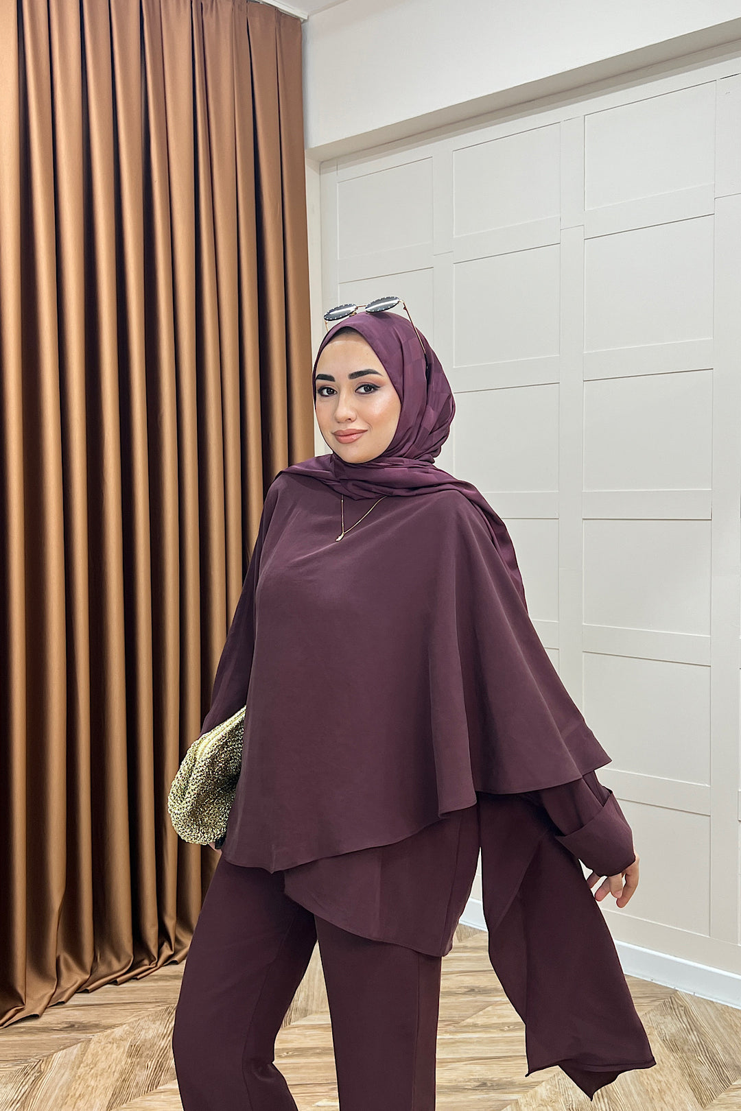 Elsa İkili Takım Mürdüm 8814-MURDUM