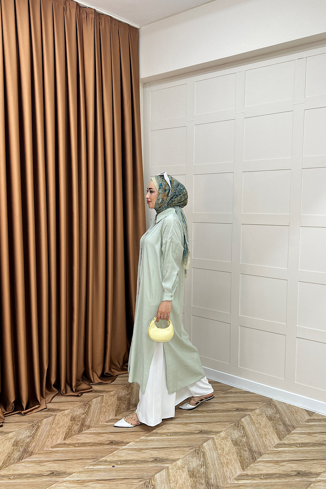 Cupra Uzun Tunik Mint 02760-MINT