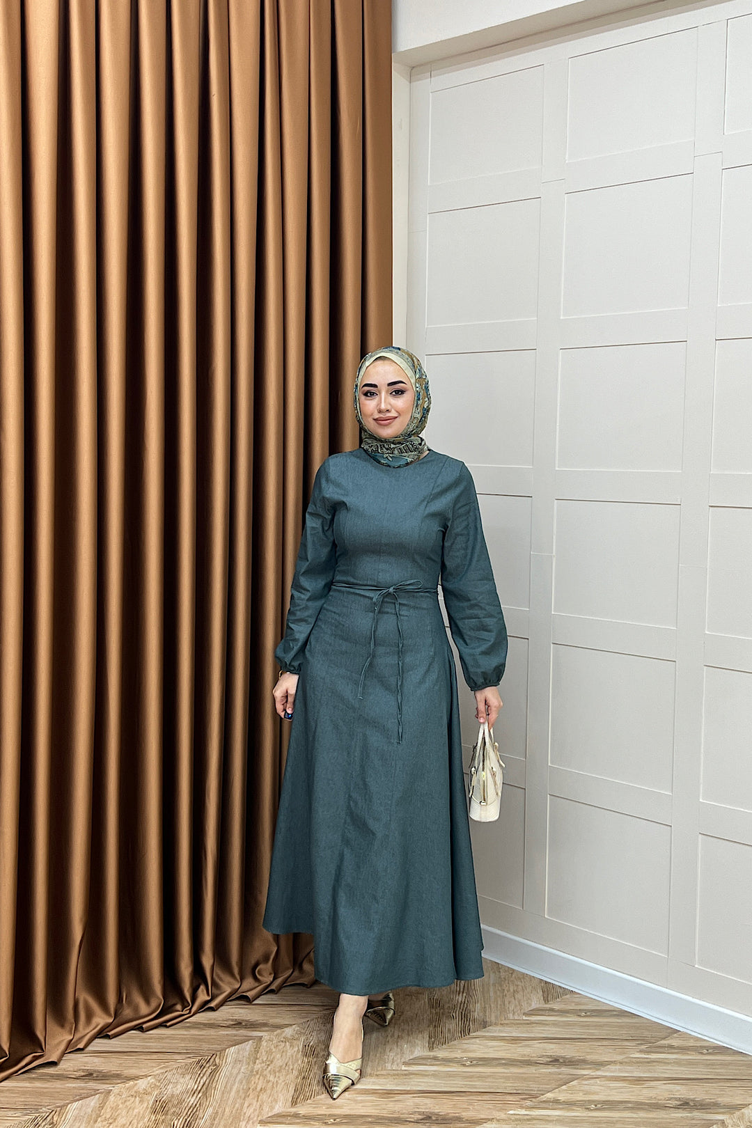 Gloria Kot Elbise Yeşil 5028-YESIL