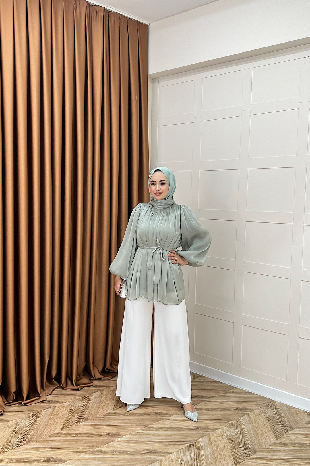 Hope Balon Kol Tunik Mint 2306-MINT