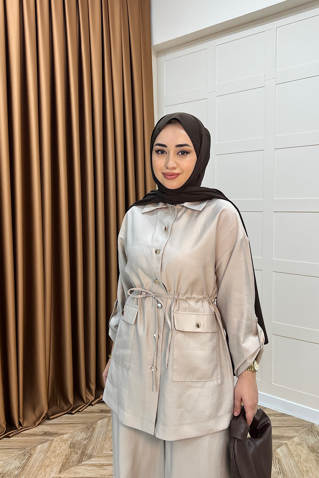 Aria Belden Bağlamalı İkili Takım Taş 3184-TAS