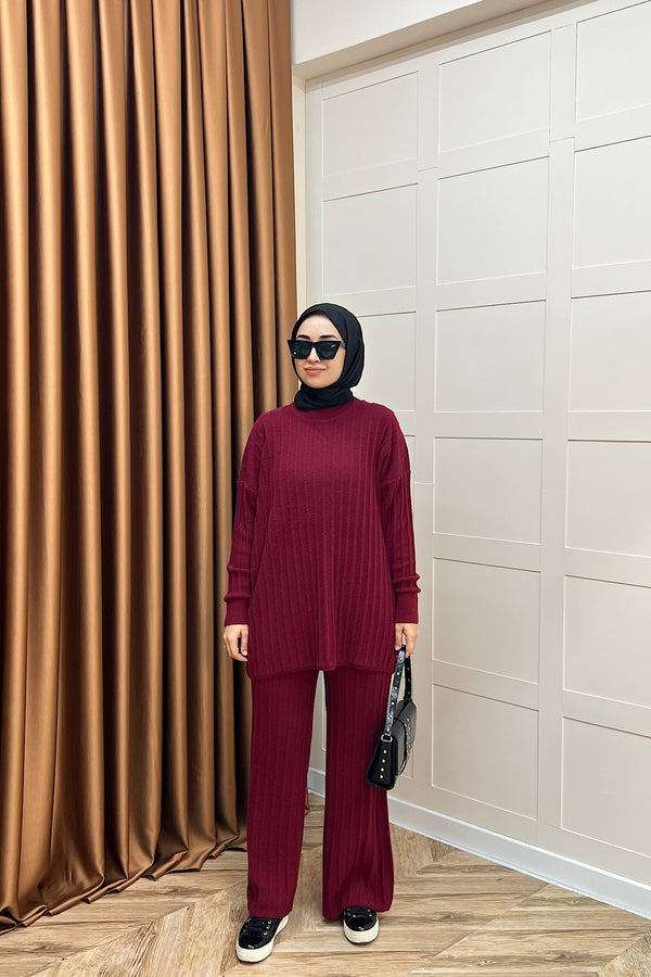 Kripto Keçe Sakal Triko Takım Bordo 25560-BORDO