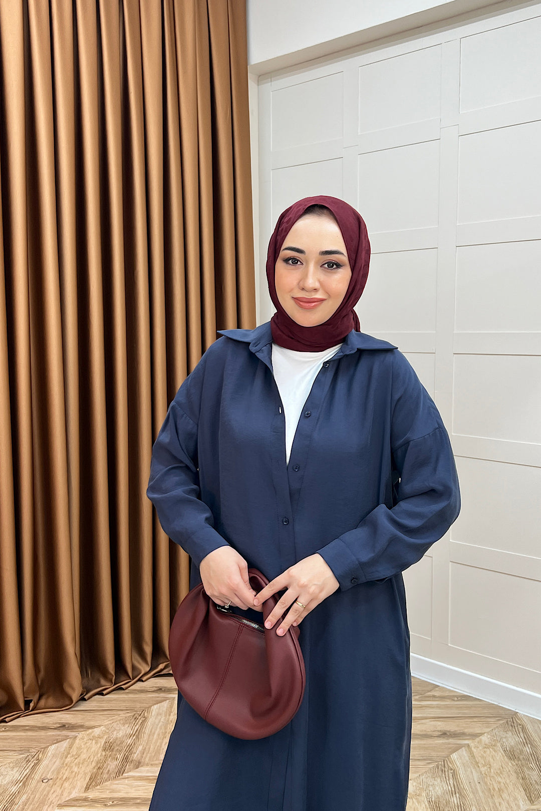 Cupra Uzun Tunik Lacivert 02760-LACIVERT