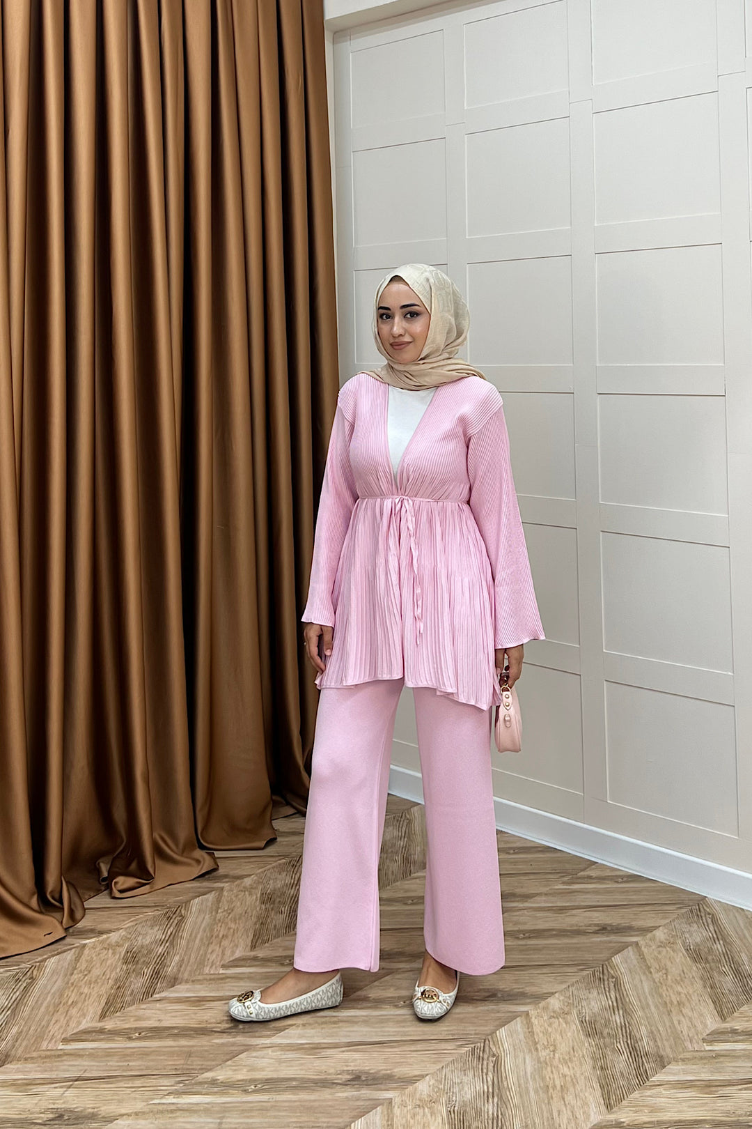 Patara Merserize Triko Takım Pembe 25400-PEMBE